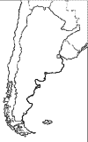 Contour line of Argentina